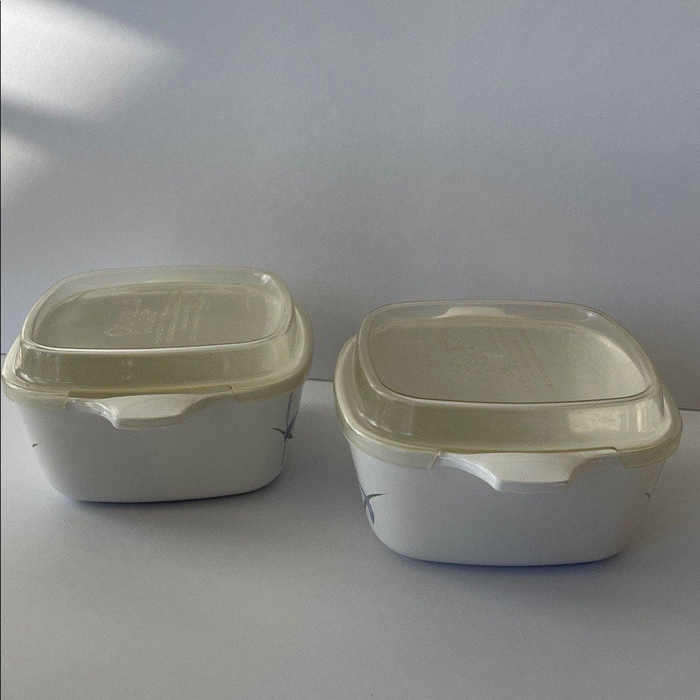 CorningWare 700ml Shadow Iris Square Casserole Dishes‎ with Lids - Picture 2 of 16